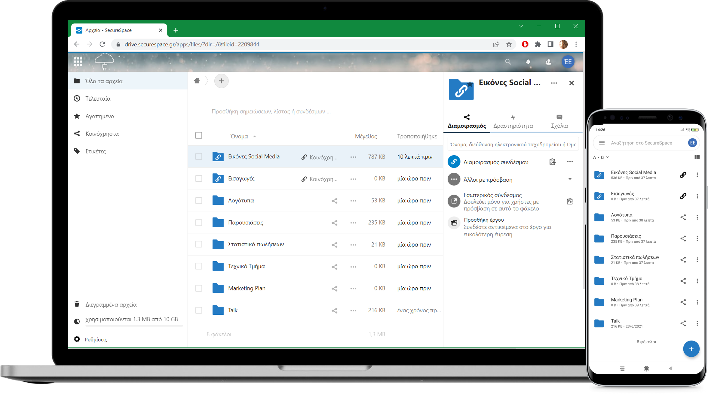 Secure Space Files